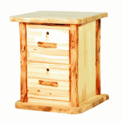 Mountain Woods Log Furniture- Aspen File Cabinet