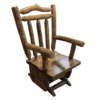 Mountain Woods Log Furniture- Aspen Glider Rocker w/ Optional Ottoman