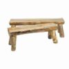 Mountain Woods Log Furniture- Aspen Half Log Bench