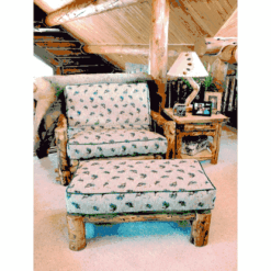 Mountain Woods Log Furniture- Aspen Log Chair-And-A-Half
