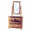 Mountain Woods Log Furniture- Aspen Log Chest - 3 Drawer