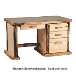 Mountain woods rustic aspen log chest 3 drawer 83