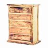 Mountain Woods Log Furniture- Aspen Log Chest - 5 Drawer