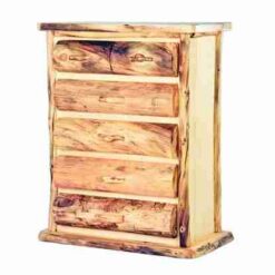 Mountain Woods Log Furniture- Aspen Log Chest - 5 Drawer