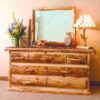 Mountain Woods Log Furniture - Aspen Log Dresser - 7 Drawer