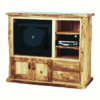 Mountain Woods Log Furniture - Aspen Log Entertainment Center