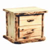 Mountain Woods Log Furniture- Aspen Nightstand - 2 Drawer
