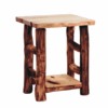 Mountain Woods Log Furniture- Aspen Log Nightstand