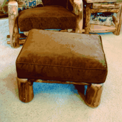 Mountain Woods Log Furniture- Aspen Ottoman