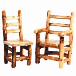 Mountain woods rustic aspen log round table with stump base 101