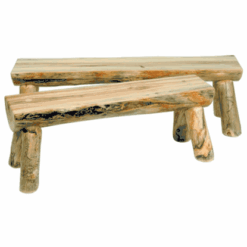 Mountain woods rustic aspen log round table with stump base 98
