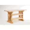 Mountain Woods Log Furniture- Aspen Log Tv Stand - 2 Shelf