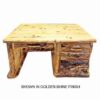 Mountain Woods Log Furniture Aspen Log Desk - 4 Drawer