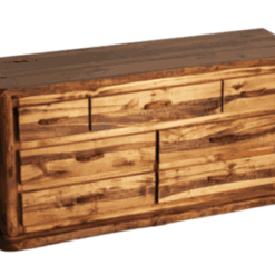 Mountain woods rustic aspen office desk 4 drawer 83