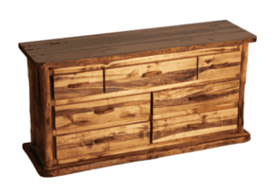 Mountain woods rustic aspen office desk 4 drawer 83