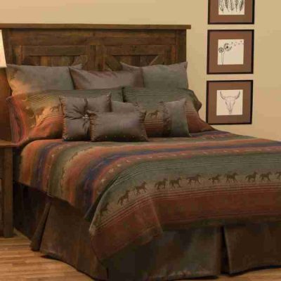 Mustang canyon bedding set basic by wooded river 39