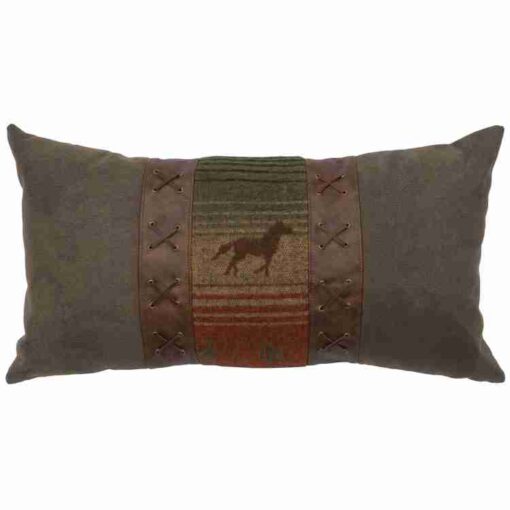 Mustang canyon ii 14x26 pillow by wooded river