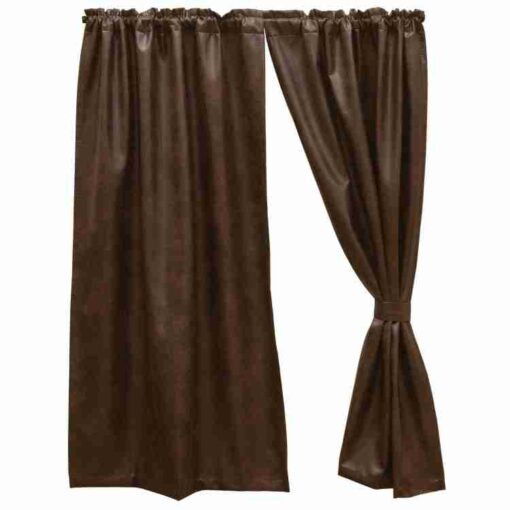 Mustang canyon ii rod pocket drape set by wooded river - image 2