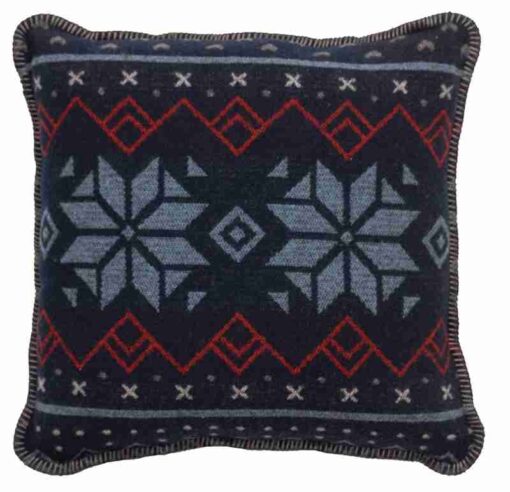 Nordic pillow (20"x20") by wooded river