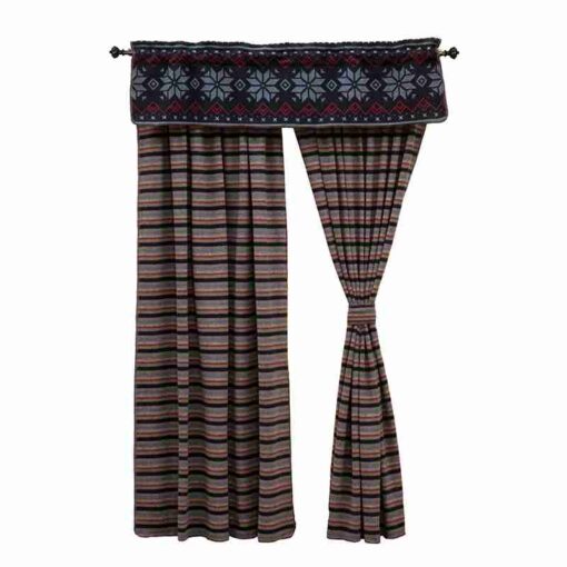 Nordic valance by wooded river