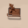 Oak Leaf and Acorn 3D Iron Tissue Holder