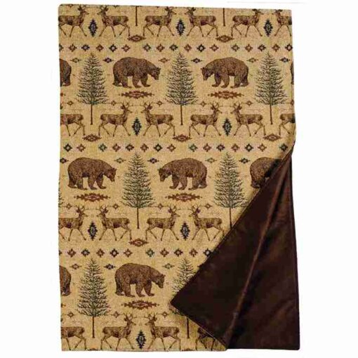 Ottawa throw blanket by wooded river