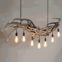 Peak Axis Deer Seven Falls Antler Chandelier - 7 Lights