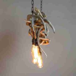 Peak axis deer seven falls antler chandelier 7 lights 38