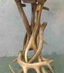 Elk Antler Bar Stool