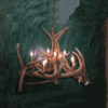 Peak Elk Antler Basket Chandelier - 10 Light