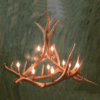 Peak Elk Antler Chandelier - 9 Light