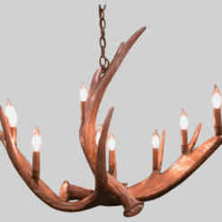 Tabeguache Peak Oval Moose Chandelier, Small - 9 Lights