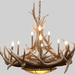 Peak rawhide mica elk antler chandelier optional elk bronzes 77 1