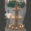 Peak Three Tier Mule Deer Antler Chandelier - 27 Light