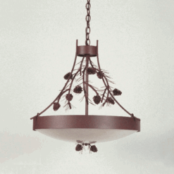 Pinecone and Needles Iron Chandelier by Colorado Dallas