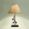 Pinecone 3D Iron Table Lamp with Layered Base by Colorado Dallas