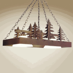 Pool Table Light/Lighted Cookware Hanger Iron Chandelier by Colorado Dallas