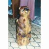 Raccoon Chainsaw Carving Stump Sculpture