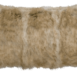 Raccoon faux fur throw blanket by wooded river 50