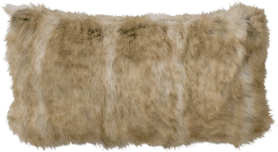 Raccoon faux fur throw blanket by wooded river 50