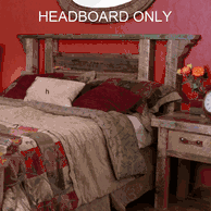 Reclaimed wood headboards