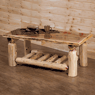 Red cedar log living room furniture