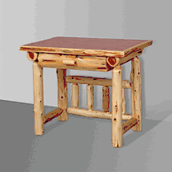 Red cedar log office furniture