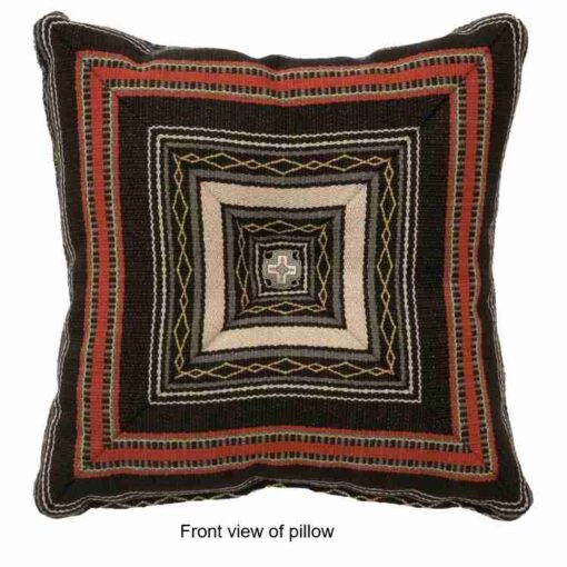 Red pepper pillow 16"x16" by wooded river