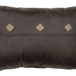 Red Pepper Faux Leather Pillow 12"x18"by Wooded River
