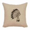 Redrock Canyon Headdress Pillow (16"x16") By Wooded River