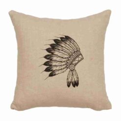 Redrock Canyon Headdress Pillow (16"x16") By Wooded River