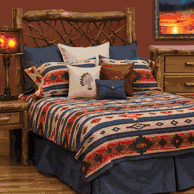 Redrock canyon premium bedding by wooded river