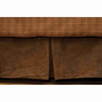 Reel time bed skirt by wooded river 18