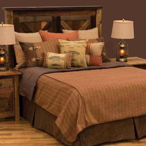 Reel time bedding set (basic) by wooded river